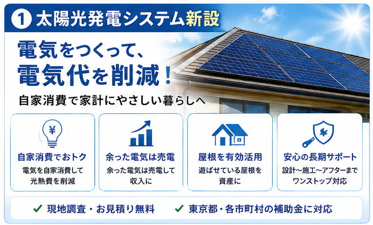 太陽光発電システム新設